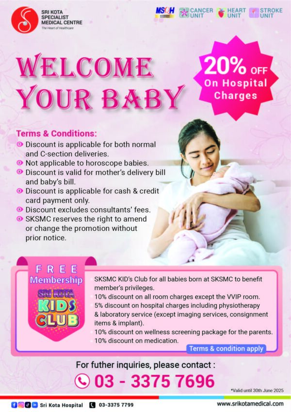 Maternity Promotion (20% Off Hospital Charges)
